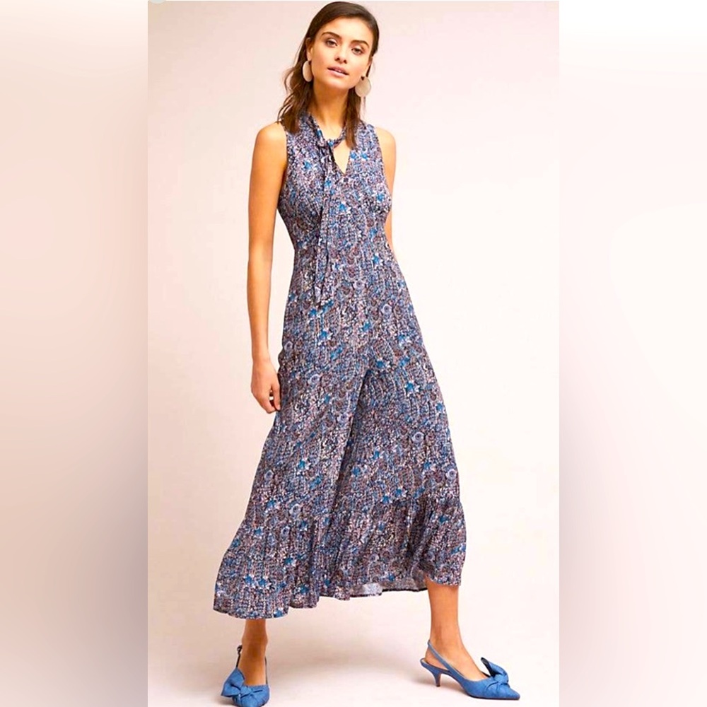 MAEVE Anthropologie Jumpsuit Size 10.Side pockets .Hidden back zipper.